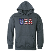 Rapid Dominance Graphic Pullover Flag Text Hoodie RS4-784 HEATHER CHARCOAL Primary