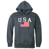 Rapid Dominance Graphic Pullover USA & Flag Hoodie RS4-789 HEATHER CHARCOAL Primary