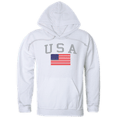 Rapid Dominance Graphic Pullover USA & Flag Hoodie RS4-789 WHITE Primary