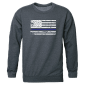 Rapid Dominance Graphic Crewneck Thin Blue Line Shirt TS2-786