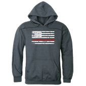 Rapid Dominance Graphic Pullover Thin Red Line Hoodie TS4-785 HEATHER CHARCOAL Primary