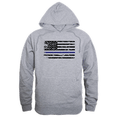 Rapid Dominance Graphic Pullover Thin Blue Line Hoodie TS4-786 HEATHER GREY Primary