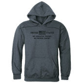 Rapid Dominance Graphic Pullover No Greater Hoodie TS4-792 HEATHER CHARCOAL Primary