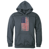 Rapid Dominance Graphic Pullover Distressed Flag Hoodie TS4-800 HEATHER CHARCOAL Primary