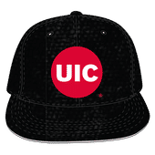 W Republic Velvet Snapback Cap Illinois-Chicago Flames 1024-180