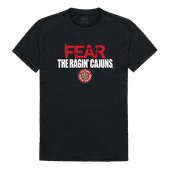 W Republic Fear College Tee Shirt Louisiana Lafayette Ragin Cajuns 518-189
