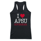 W Republic Women's I Love Tank Shirt Austin Peay State Governors 532-105