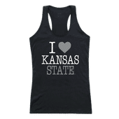 W Republic Women's I Love Tank Shirt Kansas State Wildcats 532-127