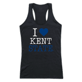 W Republic Women's I Love Tank Shirt Kent State Golden Flashes 532-128