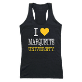 W Republic Women's I Love Tank Shirt Marquette Golden Eagles 532-130