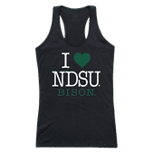 W Republic Women's I Love Tank Shirt North Dakota State Bison 532-140