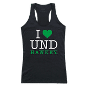 W Republic Women's I Love Tank Shirt University Of North Dakota 532-141