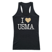 W Republic Women's I Love Tank Shirt United States Military Academy Black Knights 532-174