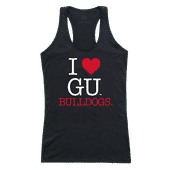 W Republic Women's I Love Tank Shirt Gonzaga Bulldogs 532-187