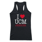 W Republic Women's I Love Tank Shirt Central Missouri Mules 532-209