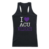 W Republic Women's I Love Tank Shirt Abilene Christian Wildcats 532-257