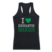 W Republic Women's I Love Tank Shirt Binghamton University Bearcats 532-267