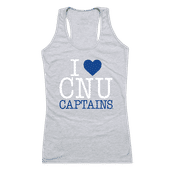 W Republic Women's I Love Tank Shirt Christopher Newport Captains 532-279
