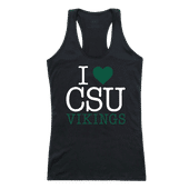 W Republic Women's I Love Tank Shirt Cleveland State University 532-282