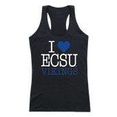 W Republic Women's I Love Tank Shirt Elizabeth City State Vikings 532-297