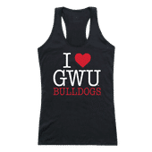 W Republic Women's I Love Tank Shirt Gardner Webb Runnin Bulldogs 532-307