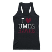 W Republic Women's I Love Tank Shirt Maryland Eastern Shore Hawks 532-337