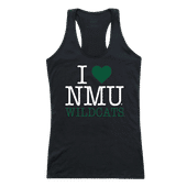 W Republic Women's I Love Tank Shirt Northern Michigan Wildcats 532-357