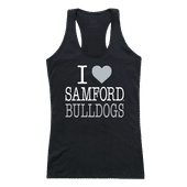 W Republic Women's I Love Tank Shirt Samford University Bulldogs 532-375