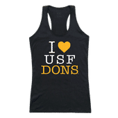 W Republic Women's I Love Tank Shirt San Francisco Dons 532-377