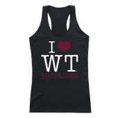 W Republic Women's I Love Tank Shirt West Texas A&M Buffaloes 532-403