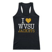 W Republic Women's I Love Tank Shirt West Virginia Mountaineers 532-404