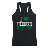 W Republic Women's I Love Tank Shirt Wright State University Raiders 532-416