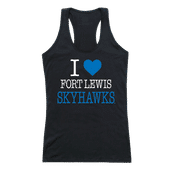 W Republic Women's I Love Tank Shirt Fort Lewis College 532-437