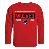 W Republic Established Crewneck Sweatshirt Western Oregon Wolves 544-406
