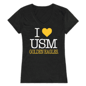 W Republic Women's I Love Shirt Southern Mississippi Golden Eagles 550-151