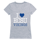 W Republic Women's I Love Shirt Elizabeth City State Vikings 550-297