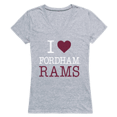 W Republic Women's I Love Shirt Fordham Rams 550-305