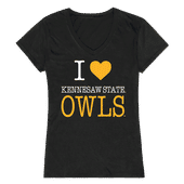 W Republic Women's I Love Shirt Kennesaw State Owls 550-320