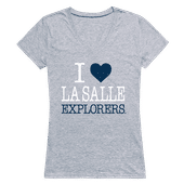 W Republic Women's I Love Shirt La Salle Explorers 550-322