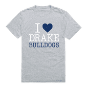 W Republic I Love Tee Shirt Drake University Bulldogs 551-292