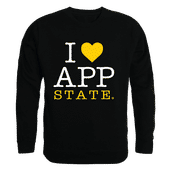 W Republic I Love Crewneck Sweatshirt Appalachian State Mountaineers 552-104