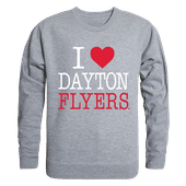 W Republic I Love Crewneck Sweatshirt Dayton Flyers 552-119