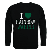W Republic I Love Crewneck Sweatshirt Hawaii Warriors 552-122