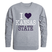 W Republic I Love Crewneck Sweatshirt Kansas State Wildcats 552-127