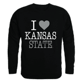 W Republic I Love Crewneck Sweatshirt Kansas State Wildcats 552-127