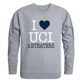 W Republic I Love Crewneck Sweatshirt Uc Irvine Anteaters 552-162