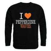 W Republic I Love Crewneck Sweatshirt Pepperdine Waves 552-196