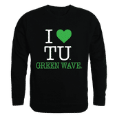 W Republic I Love Crewneck Sweatshirt Tulane Green Wave 552-198