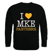 W Republic I Love Crewneck Sweatshirt Wisconsin Milwaukee Panthers 552-199