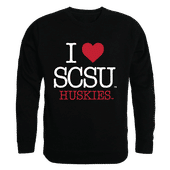 W Republic I Love Crewneck Sweatshirt Saint Cloud State Huskies 552-237